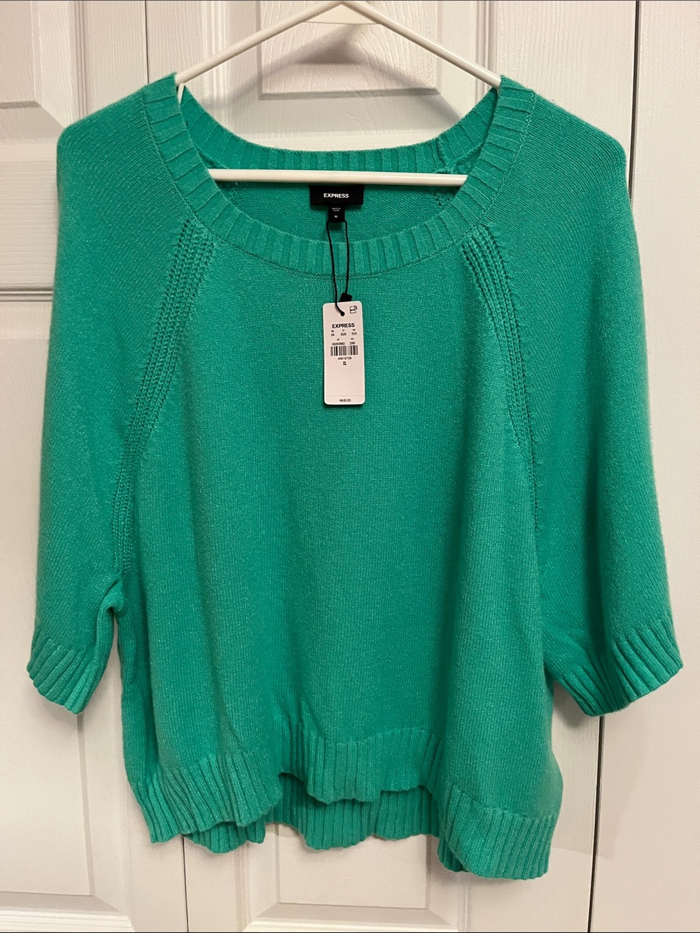 Express Spring green soft Crewneck Sweater